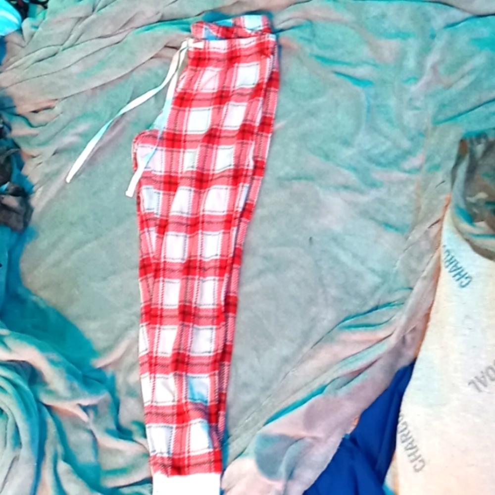 Plad pajama pants